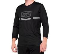 100percent Airmatic 3/4 Sleeve T-shirt Black M Men M Black
