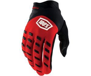 100% Airmatic Bicycle Gloves, black-red, size L for Men