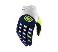 100% Airmatic Gloves | Full Finger Cycling Gloves, Dual Layer Palm, Touchscreen, Durable, Moisture Wicking, Blister Protection, Anti-Slip Mountain Bike Gloves | Racing, MTB, Riding, Cycling | S-XXL