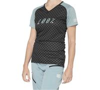 100% Airmatic Ladies MX Motocross Jersey Seafoam / Checkers