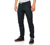 100% Airmatic LE Bicycle Pants, black/green, size 34