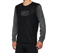 100% Airmatic Long-Sleeve Jerseys Lg Black 40019-00002