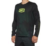 100% AIRMATIC MTB Jersey Black CamoM Black Camo
