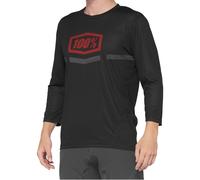 100 Percent Airmatic Green Sleeve Jersey - BLK/ORA S