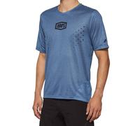 100% Airmatic Mesh Short Sleeve Bicycle Jersey, blue, size S