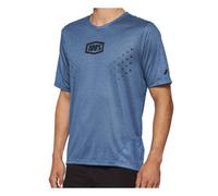 100% Airmatic Mesh Short Sleeve Bicycle Jersey, grey, size S