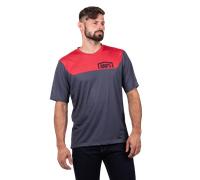 100% AIRMATIC MTB Jersey Charcoal/Racer RedXL Charcoal,Racer Red