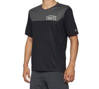 100% Airmatic Short Sleeve MTB Cycling Jersey Black/Charcoal