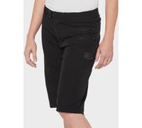 100% Airmatic Ladies Bicycle Shorts, black, size XL for Women