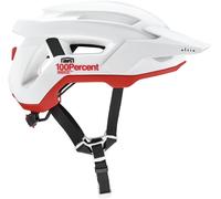 100% Altis Bicycle Helmet, white/red, size L/XL (59-63)