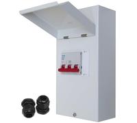 100 Amp Metal Clad Isolator Switch Drop Down Lid, 3 Pole, 400V