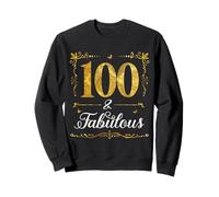 100 & And Fabulous Vintage 100 Years Old 100th Birthday Girl Sweatshirt
