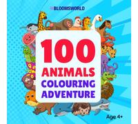 100 Animals Colouring Adventure: Fun and Educational Travel-Sized Colouring Book for Kids Aged 4+ with Single No-Bleed Black-Backed Pages for Any Medium! (Kids Colouring Books)