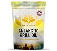 100% Antarctic Krill Oil Capsules 500mg | 180 Softgels | Natural Source of Astaxanthin & DHA | 3 Month Supply | High Strength Krill Oil - Made for Hellenia Healthfoods