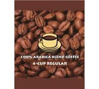100% Arabica Blend Regular 4 Cup Coffee Filter Packs - 200 Count