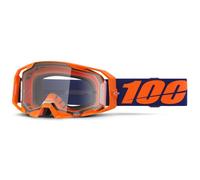 100% Armatic Goggles - Neon Orange / Clear Lens