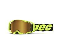 100% ARmatic Motocross Goggles, black-yellow for Men