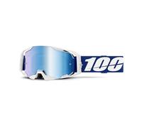 100% ARmatic MX Goggles - Blue / Blue Mirror Lens Quick-Release Lens 48mm Strap