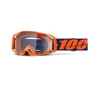 §100% ARmatic MX Goggles Neon orange-Clear Lens§
