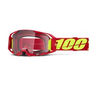 100% ARmatic MX Goggles Clear Lens Red Red