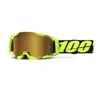 100% ARmatic Motocross Goggles, black-yellow for Men