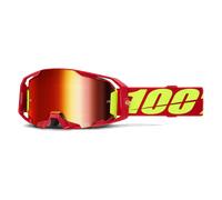 100% Armatic MX Goggles Mirror Lens Red Red