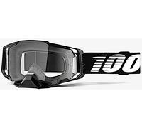100% Armega Essential Motocross Goggles, black-white for Men