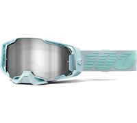 100% Armega Fargo Motocross Goggles, grey/turquoise