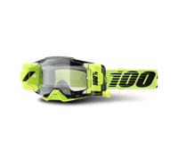 100% Armega ForeCast Roll Off MX Goggles Clear Lens Neon Yellow Neon Yellow