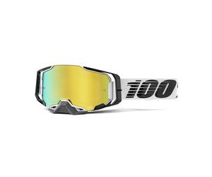 100% Armega Goggle Atmos Gold Mirror Lens Off-Road Motorcycle Motocross Goggles