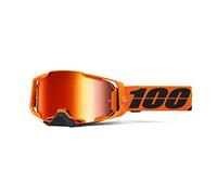 100% ARMEGA Goggle Motocross & Mountain Biking Goggles with Ultra HD Lens & Nose Guard (CW2 - Mirror Red Lens)