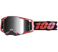 100% Armega Guerlin Motocross Goggles, black/red