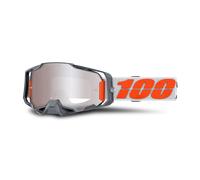100% Armega Hiper MX Goggles -Mirror Flash Lens Silver Silver