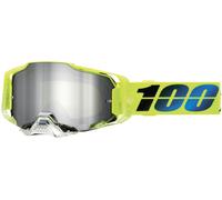 100% Armega Mirror Koropi Motocross Goggles, yellow/blue, One size