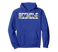 100% Asshole Funny Swear Word Pullover Hoodie, Adult Unisex, Royal Blue, Medium