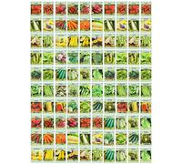 100 Assorted Heirloom Vegetable Seeds 100 Non-gMO 100 Deluxe Assorted Vegetable Seeds