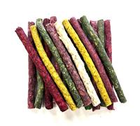 100 Assorted Munchy Rolls 5 inch x 9/10mm High Protein Dog Chews Treats