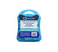 100 Assorted Sterile Blue Plasters, Detectable for Catering