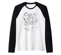 100 Awesome Days of School Raglan Baseball Tee