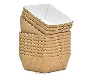 100 Bakery Direct Square Mini LOAF Card Disposable Baking Moulds/Cases *FREEPOST*