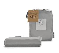 100% Bamboo Flat Sheet (Quiet Grey, UK Single)