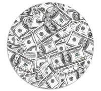 100 Banknotes Dollars 1000 Pieces Circle Puzzle for Kids Aged 5-8 Made Money Geometric Fun Gear Hard Challenge 1000pcs (67.5x67.5cm)