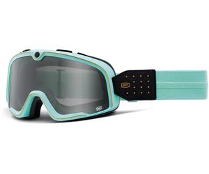100% Barstow Cardiff Motocross Goggles, turquoise