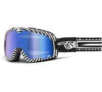 100% Barstow Death Spray Motocross Goggles, black/white