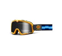 100% BARSTOW Premium Protective Sport Goggles with Minimal Frame (Race Service - Mirror Silver Lens)