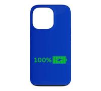 100% Battery -100% Battery I Funny High Energy Percent Case for iPhone 13 Pro