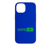 100% Battery -100% Battery I Funny High Energy Percent Case for iPhone 14