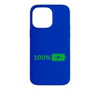 100% Battery -100% Battery I Funny High Energy Percent Case for iPhone 14 Pro Max