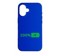 100% Battery -100% Battery I Funny High Energy Percent Case for iPhone 16