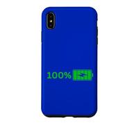 100% Battery -100% Battery I Funny High Energy Percent Case for iPhone XS Max